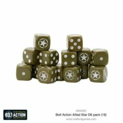Bolt Action Allied Star D6 Pack (16)