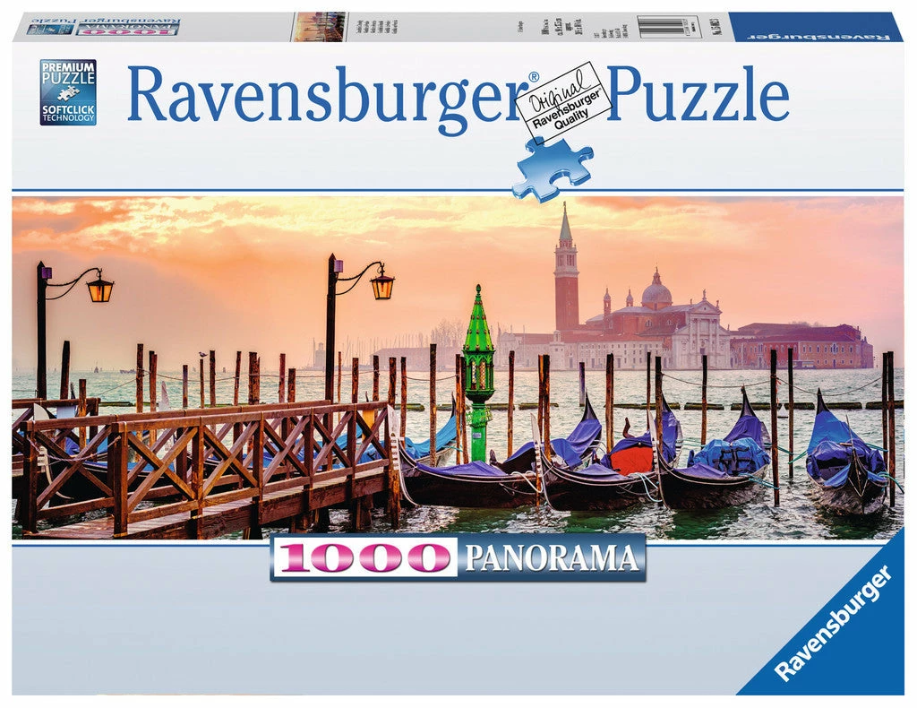Ravensburger: Gondolas In Venice Panorama (1000pc Jigsaw) 3 Ravensburger: Gondolas In Venice Panorama (1000pc Jigsaw)