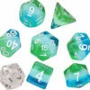 Sirius Dice: Polyhedral Dice Set - Blue Hawaiian -THE BOARD GAMER Sales 234209713