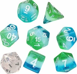 Sirius Dice: Polyhedral Dice Set - Blue Hawaiian