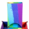 MDG: Fold Up Velvet Dice Tower - Watercolor Rainbow -THE BOARD GAMER Sales 237707246