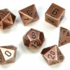 Chessex: Metal Polyhedral 7-Die Set - Copper -THE BOARD GAMER Sales 237714199