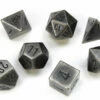 Chessex: Metal Polyhedral 7-Die Set - Dark Metal -THE BOARD GAMER Sales 237714206