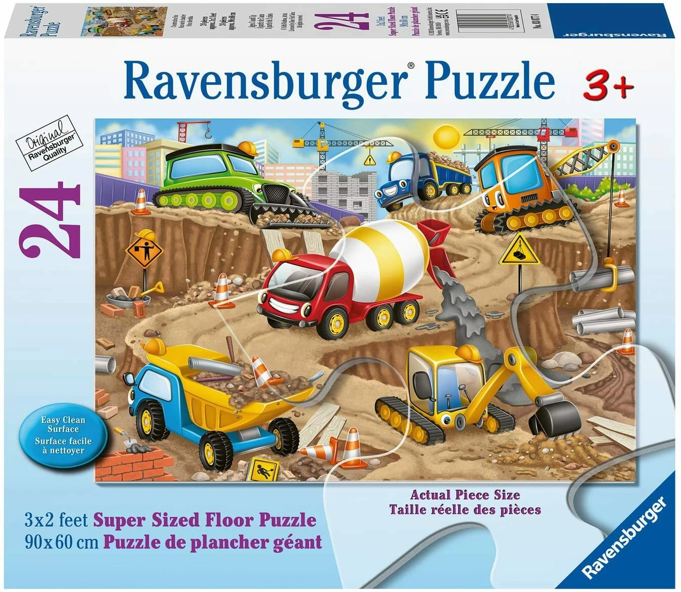 Ravensburger: Floor Puzzle - Construction Fun (24pc Jigsaw) 3 Ravensburger: Floor Puzzle - Construction Fun (24pc Jigsaw)