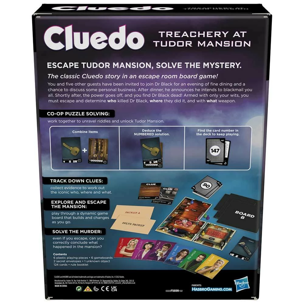 Hasbro Gaming Cluedo: Treachery At Tudor Mansion (Board Game) 5 Hasbro Gaming Cluedo: Treachery At Tudor Mansion (Board Game) - Image 3