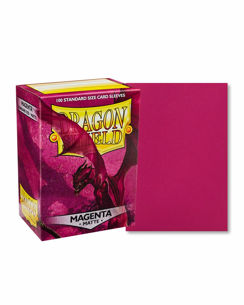 Dragon Shield: Matte Magenta Sleeves 3 Dragon Shield: Matte Magenta Sleeves - Image 2
