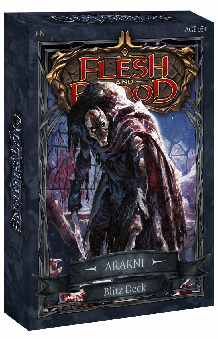 Flesh And Blood TCG: Outsiders Blitz Deck - Arakni 3 Flesh And Blood TCG: Outsiders Blitz Deck - Arakni