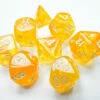 Chessex: Borealis Polyhedral Canary/White Luminary 7-Die Set